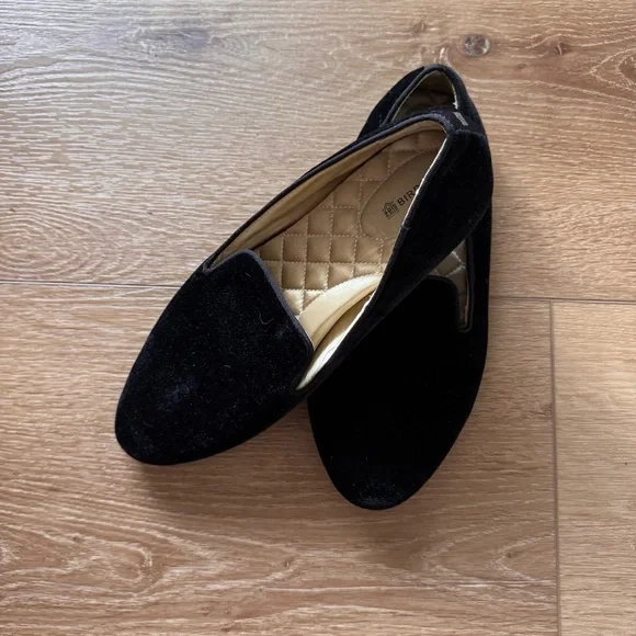 Birdies Black Velvet Sterling Women's Slip on. Size 9 - Picture 4 of 6
